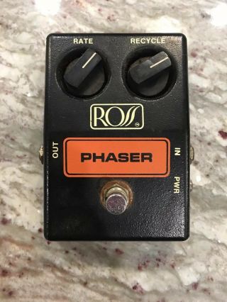 Ross Phaser Phase Shifter Rare Vintage Guitar Effect Pedal For Parts/repair