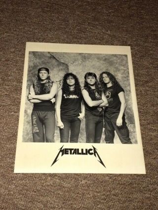Metallica - Rare Press Photo.  James Hetfield.  Lars Ulrich,  Heavy Metal