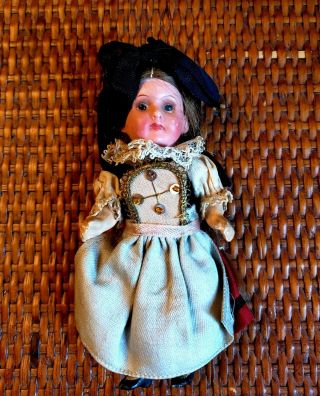 Small 4 " Antique Bisque German Girl Armand Marseille Needs A Little Tlc Sweet