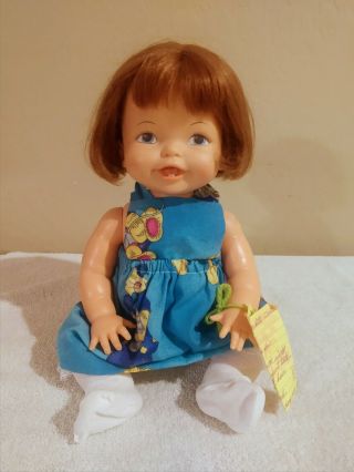 Vintage Perfekta Red Head Baby Antique Doll.  Vinyl And Plastic Hong Kong.  Rare