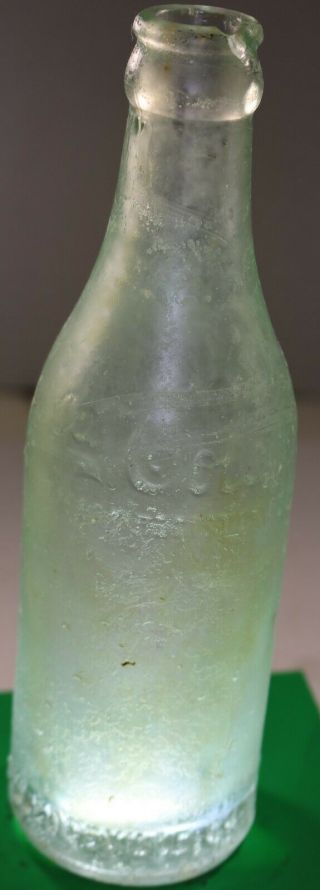 Antique Soda Coke Bottle Milledgeville Ga Coca Cola Bottle Straight Side Script