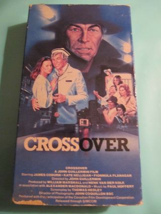 CROSSOVER (VHS) Kate Nelligan James Coburn Lightning Video Rare OOP NO DVD 2