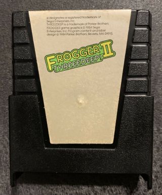 Rare Frogger Ii 2 Threeedeep Atari 400 800 Xl Xe Computer Game Cart Cartridge