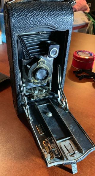 Rare Vintage Eastman Kodak 3a Model C Folding Pocket Camera