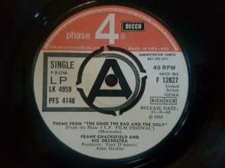 Ultra Rare Northern Soul Frank Chacksfield Good Bad And The Ugly 1968 Demo