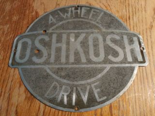 RARE 1930s OSHKOSH 4 Wheel Drive Old Gas Oil Truck Tractor Farm Semi 2