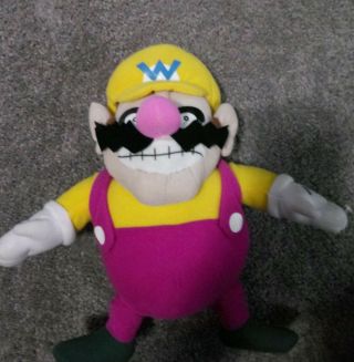 Wario 9 Inch Plush Figure Mario Party Nintendo Kellytoy Toy Rare