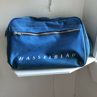 Hasselblad Canvas Blue Shoulder Bag Rare Courier Bag,  Equipment Bag.