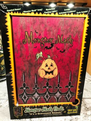 Monster Mash Bobby Pickett Animated Halloween Musical Singing Book - Rare To Find