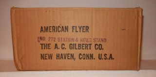 American Flyer Rare 272 Glendale Station & News Box Only