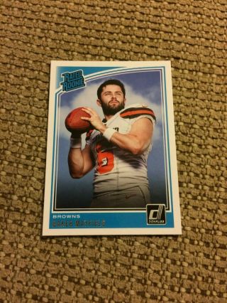 2018 Panini Donruss Baker Mayfield Rated Rookie Card 303 Rare Rookie