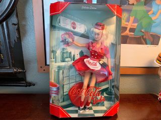 Vintage 1998 Coca Cola Barbie Waitress Doll Collector Item First In Series Rare