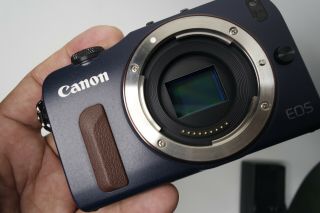 Canon Eos M Camera Body Rare Blue/brown Color With Magic Lantern Installed