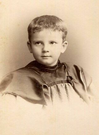 Antique Cabinet Photo Darling Little Victorian Boy By Shadle & Busser Of York Pa