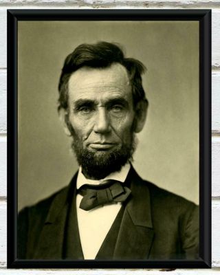 Antique Photo President Abraham Lincoln Vintage Photo Print 5x7