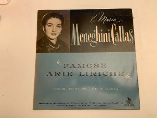 Maria Callas - In Famose Arie Liriche - Cetra Lpc 50175 - Rare Lp