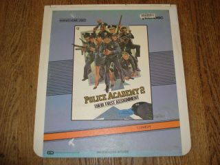 Police Academy 2 (1985) Rare Ced Selectavision Videodisc Warner Home Video Disc