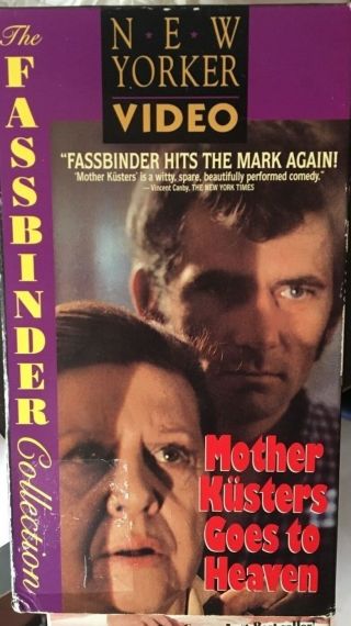 Mother Kusters Goes To Heaven (vhs) Rare 1976 Fassbinder Drama; Subtitled