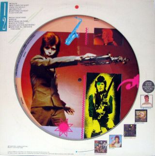 David Bowie ‎– Pinups - 1984 - Uk Vintage Picture Disc Vinyl - Rare