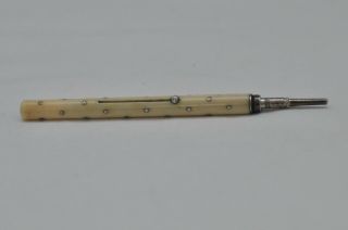 Lovely Rare Vintage Sampson Mordan & Co Slider Pencil Material With Stars 2