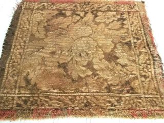 Antique Tapestry Piece Vtg Miniature Doll House Area Room Size Rug