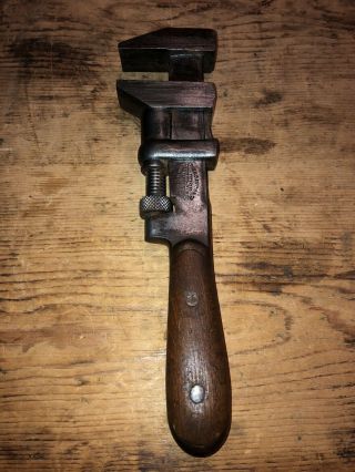 Antique H.  D.  Smith " Perfect Handle " 10 - 1/2 " Adjustable Wrench Old Pat 1900 Tool