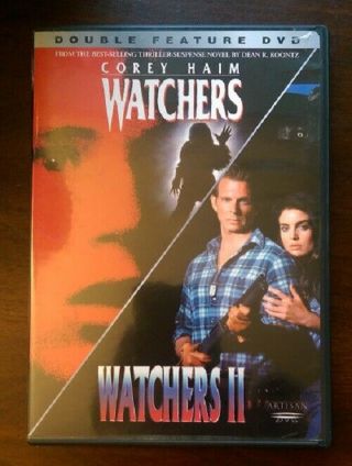 Watchers / Watchers Ii 2 Dvd Rare Corey Haim Double Feature Horror Classic Oop