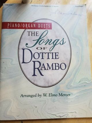 Rare The Songs Of Dottie Rambo Piano Organ Duets Book,