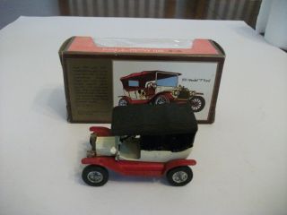 Model Of Yesteryear,  Y - 1 - 2 Ford Model T - Issue 9,  Rare Black Textured Roof 3