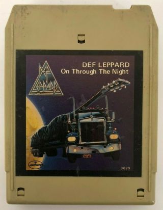 Def Leppard On Through The Night Rare Mc8 - 1 - 3828 Mercury Records 8 Track Tape