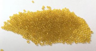 Pre - 1900 Antique Micro Seed Beads 13/0 Honey Yellow Transparent - 4 Gram Bags