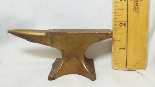 Old Antique Small Brass Miniature Anvil Jewelry Making Tool Salesman Sample