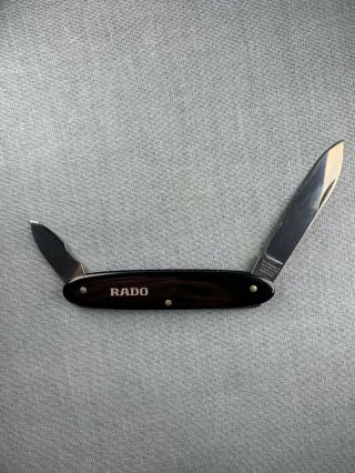 Rare Vintage Rado Watch Opener Pocket Knife VICTORINOX 3
