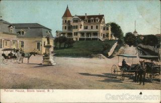 Block Island,  Ri Adrian House Antique Postcard Rhode Island Vintage Post Card