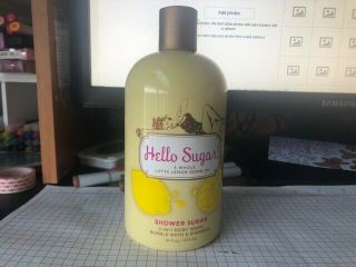 Bath & Body Hello Sugar Shower Sugar 16oz 3/4 Full Lemon 3in1 Rare
