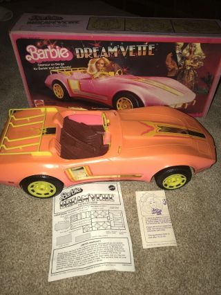 Vintage 1980 Mattel Barbie Dream Vette Corvette Sports Car 3299