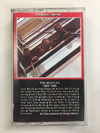 1962 - 1966 By The Beatles (cassette,  Capitol) Vintage Cassette Tape Vtg Rare Htf