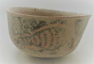 Circa 2200 - 1800bce Ancient Indus Valley Harappan Pottery Vessel Bird Motifs