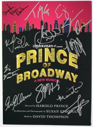 Prince Of Broadway Japan Cast Ramin Karimloo Signed Souvenir Program Rare
