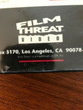 RARE HORROR OOP NEKROMATIC 2 VHS CULT MONDO FILM THREAT VIDEO GORE UNCUT 1992 2