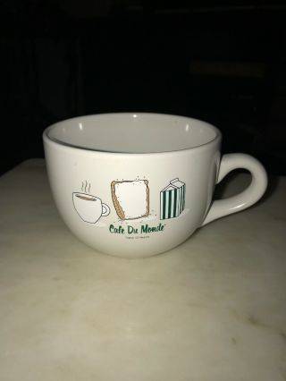 Rare Extra Large Cafe Du Monde Coffee/latte Cup Mug French Market Orleans