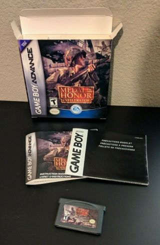 Medal Of Honor: Infiltrator (nintendo Game Boy Advance,  2003) (extremely Rare)
