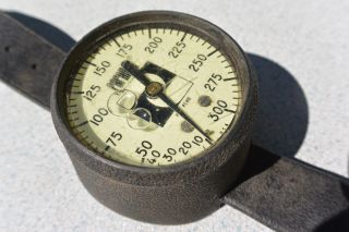 Vintage Farallon Wrist Mount Depth Pressure Gauge For Scuba Diving 300 