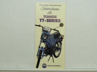 Vintage Tomos Tt Series Moped Brochure Golden Bullet Tt Lx Bullet L10124