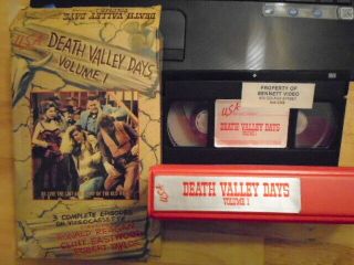 Rare Oop Death Valley Days Vhs Video 3 Eps.  Ronald Reagan Clint Eastwood Western