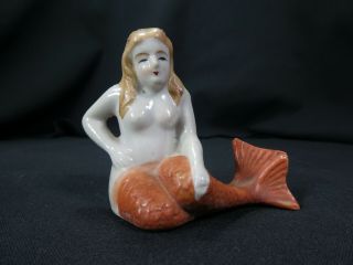 1945 - 51 Antique Mermaid Figurine Made In Occupied Japan