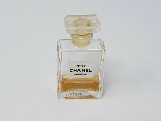 M1990s Parfum Vintage Chanel No 22 Pure Perfume Mini 3.  5ml 25 Full Rare