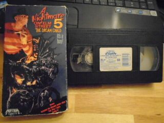 Rare Oop A Nightmare On Elm Street 5 Dream Child Vhs Film 1989 Horror Freddy K.