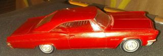 Vintage 1966 CHEVROLET IMPALA SS PROMO Model Car rare AM RADIO CHEVY SPORT 2
