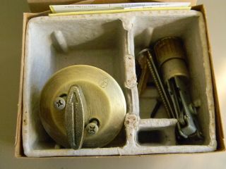 Kwikset Single Cylinder Deadbolt - 2 3/4 " Di - Antique Brass -